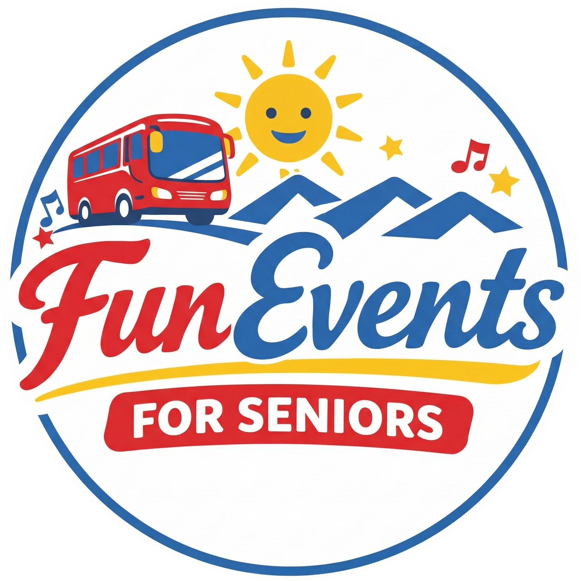 Fun Events For Seniors Logo Large